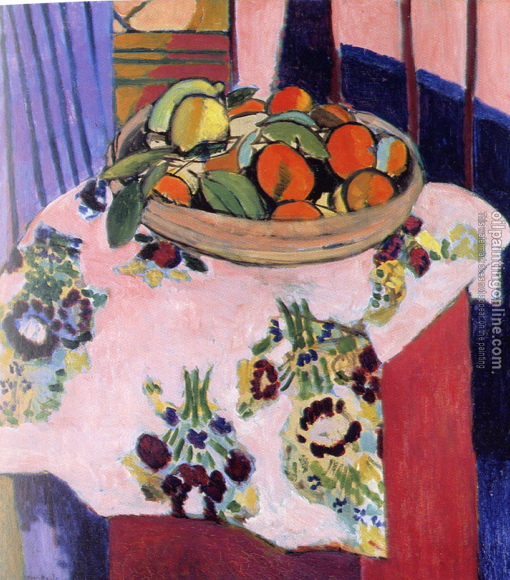 Matisse, Henri Emile Benoit - basket of oranges